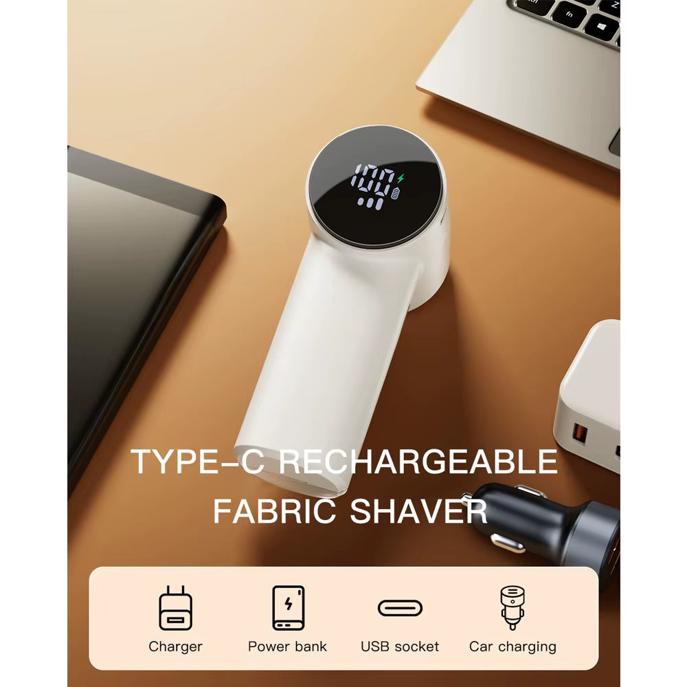 Electric Lint Remover & Fabric Shaver | Portable Rechargeable Pilling Cleaner for Clothes, Furniture & Sofa Fabrics