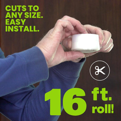 Self-Adhesive Draft Seal Insulation Tape | Silicone Weather Stripping for Doors & Windows, Under-Door Bottom & Side Sealing