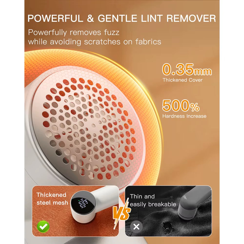 Electric Lint Remover & Fabric Shaver | Portable Rechargeable Pilling Cleaner for Clothes, Furniture & Sofa Fabrics
