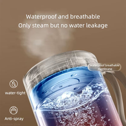 Portable Electric Heating Kettle | 500ml Smart Temperature-Control Travel Teapot & Multifunction Boiling Cup