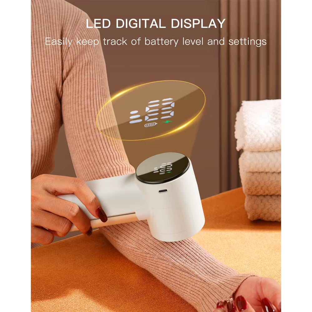Electric Lint Remover & Fabric Shaver | Portable Rechargeable Pilling Cleaner for Clothes, Furniture & Sofa Fabrics
