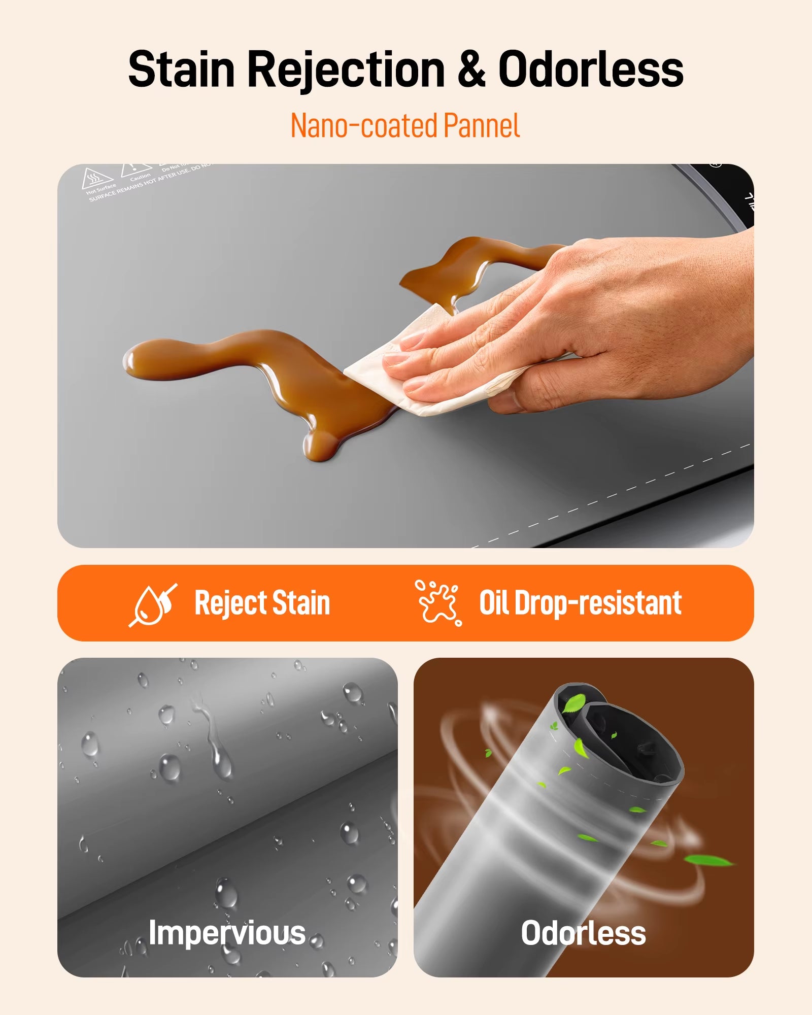 Electric Warming Tray with 8-Temp Settings | Foldable Portable Food Warmer & Fast-Heating Plate Mat