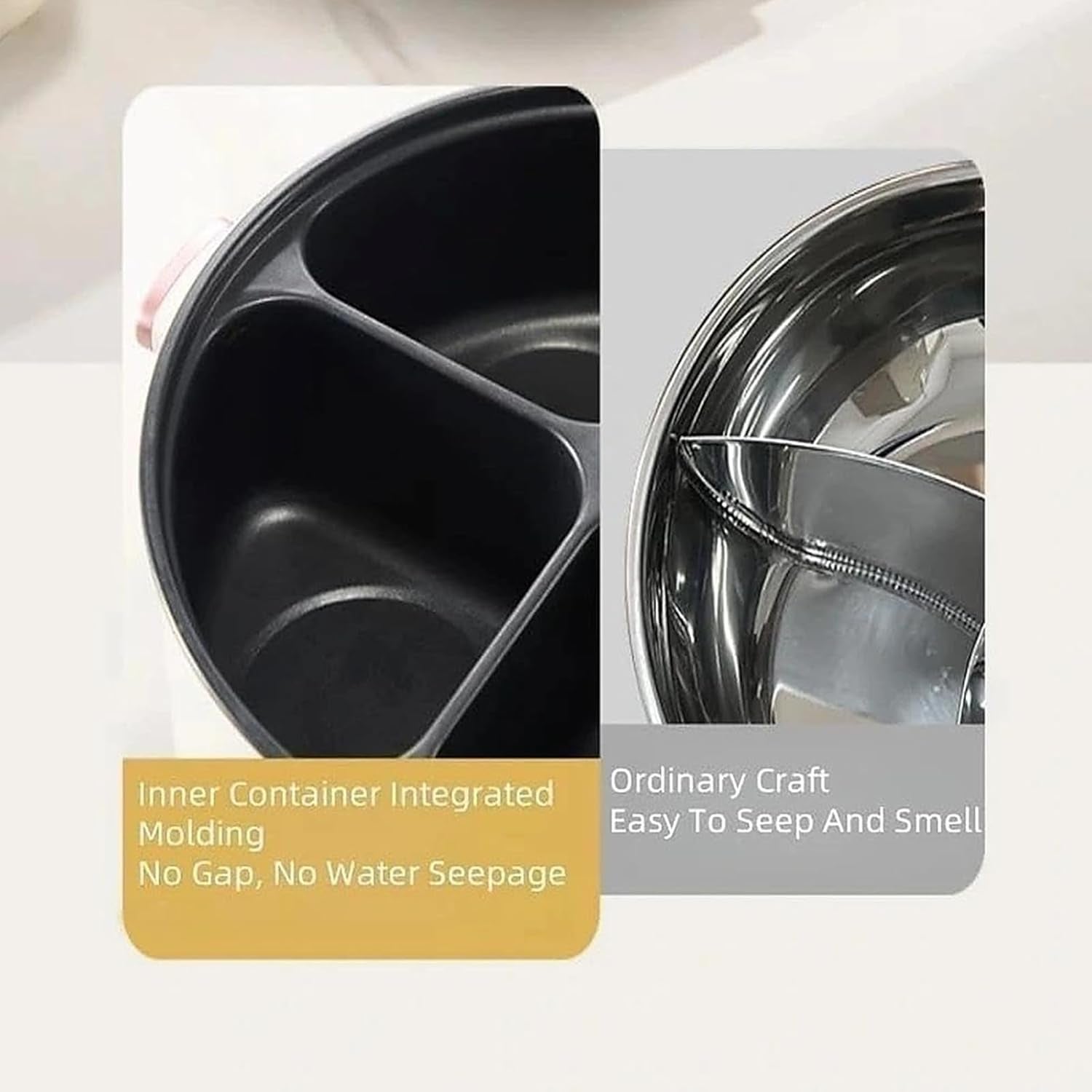 7L Multi-Compartment Electric Hot Pot | 4-Grid Non-Stick Stew Pot with Independent Temperature Control