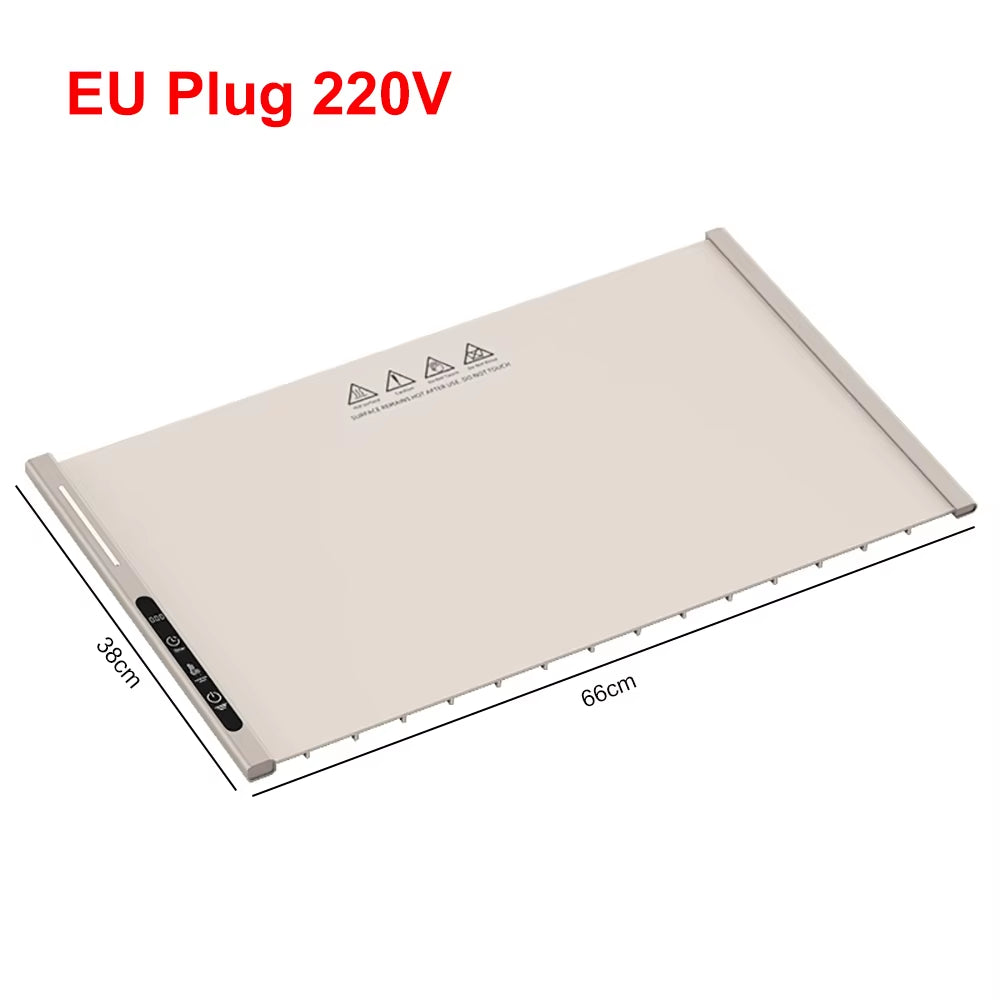 Portable Electric Food Warmer Mat | Foldable Fast-Heat Warming Tray for Meals, Buffet & Kitchen Use