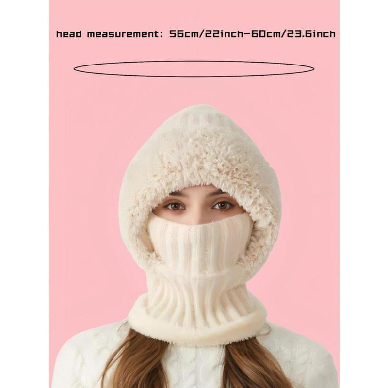 Women’s Pom Pom Knit Beanie Hat | Warm Thick Winter Hat with Bunny Ears for Fall & Winter